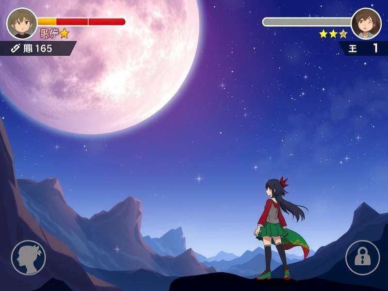 Anime Kami game characters and puzzle interface