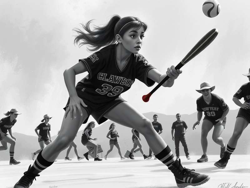 Kamie Crawford speaking on a panel at a gaming convention