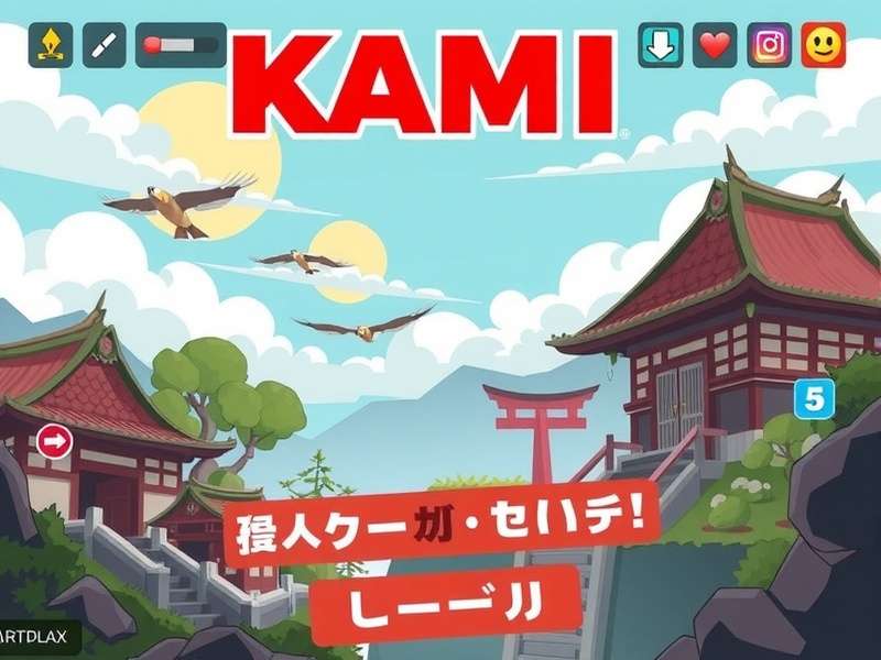 KAMI Game character roster showing different elemental specialists