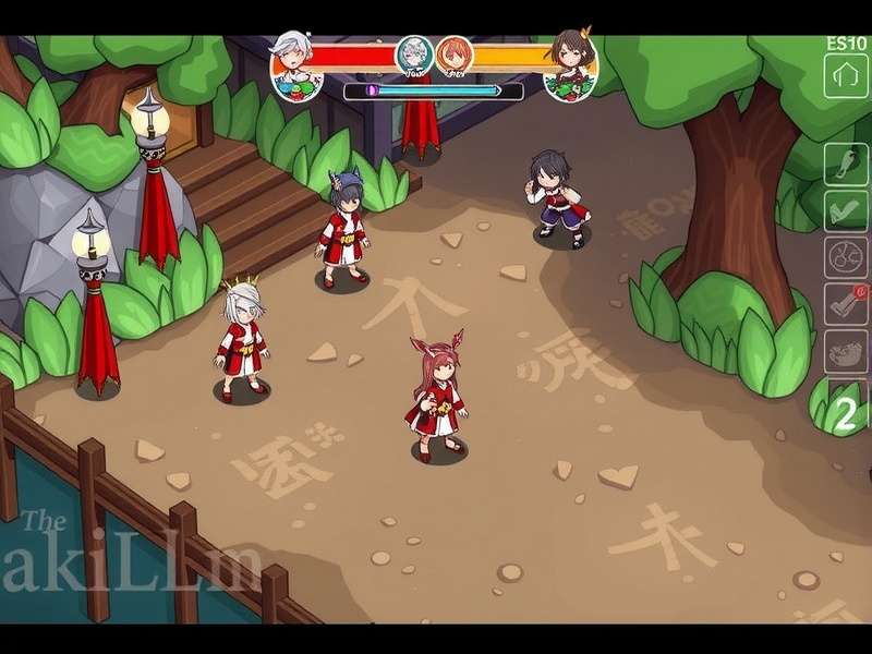 Concept art of a thunderous, kami-inspired spirit in a digital landscape