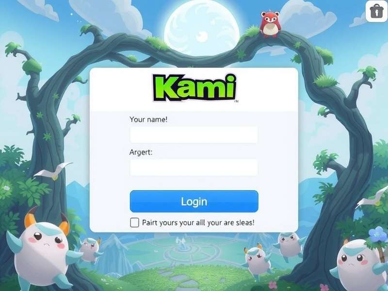 KAMI Game Login Screen on Multiple Devices