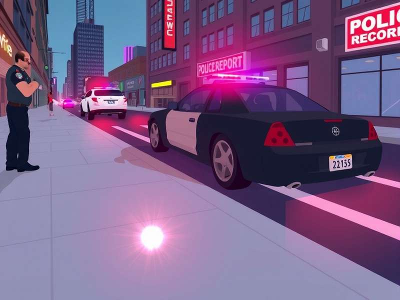 Infographic showing the lifecycle of a police report from incident to public archive, highlighting key decision points for public access.