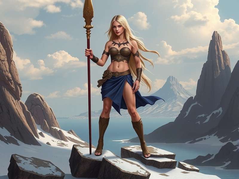 Athena Kami character art in the game world