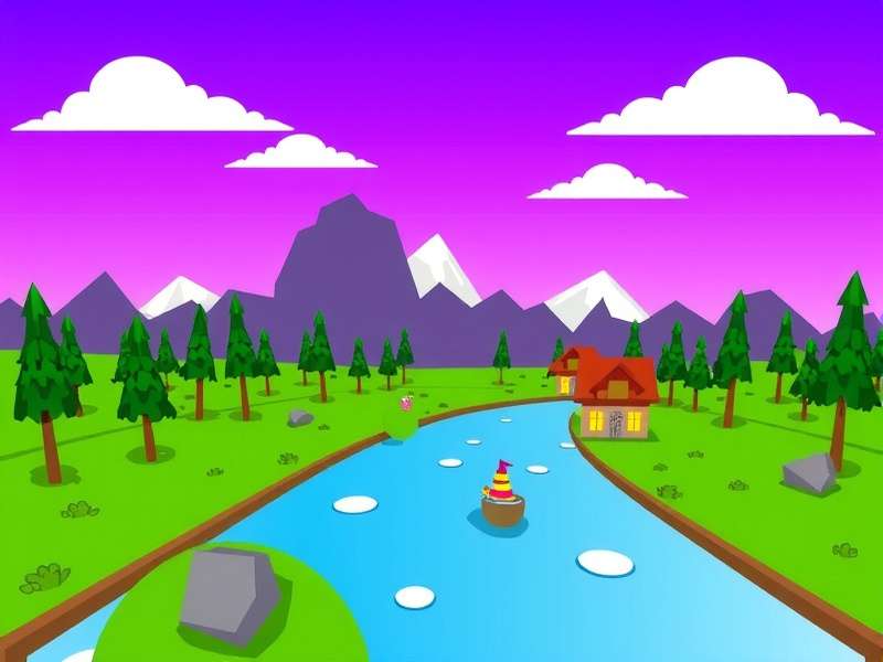 Concept art of a hidden, luminous path branching from a main road in a fantasy game