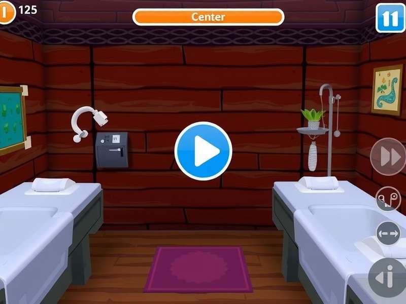 Professional head spa massage and KAMI game interface combined experience
