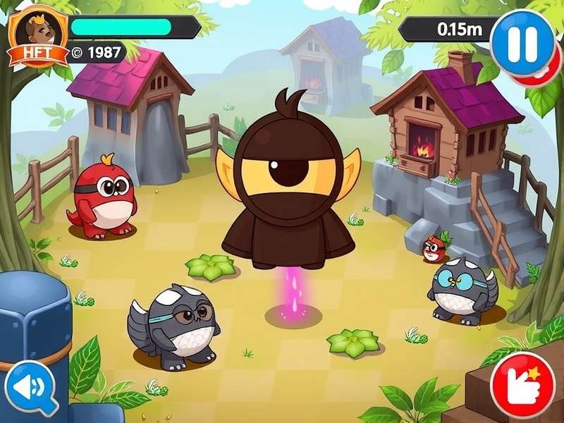 Close-up of an abstract paper puzzle with colorful geometric shapes, representing the KAMI game aesthetic