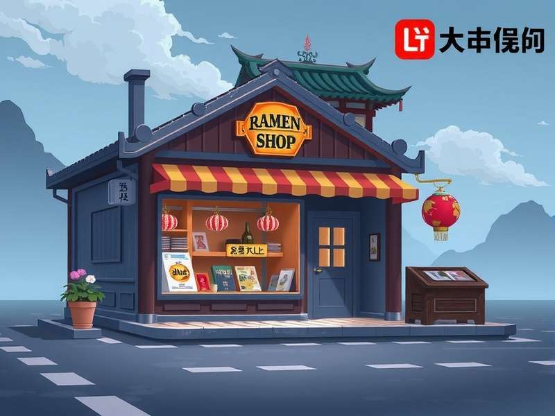 Ramen Shop gameplay screenshot showing a bustling noodle counter with steam rising from bowls