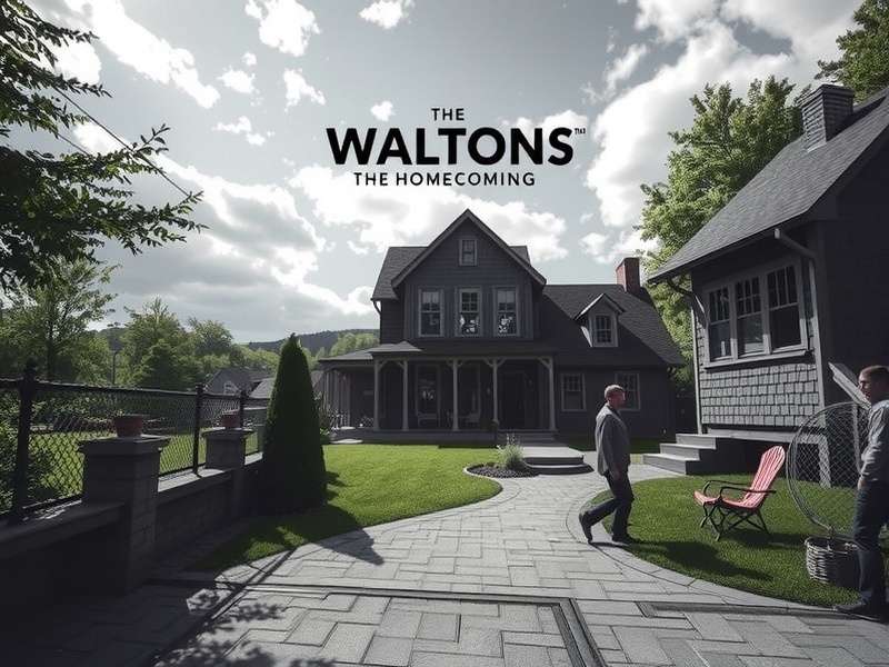 Waltons The Homecoming — official KAMI game art depicting a rustic American homestead at dusk
