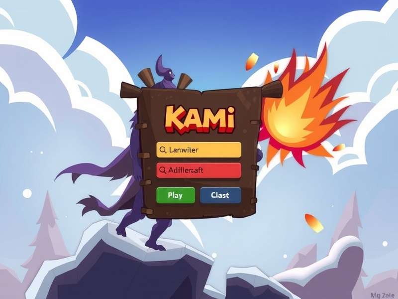 Criminal — KAMI Game key art showing the neon-lit criminal underworld skyline